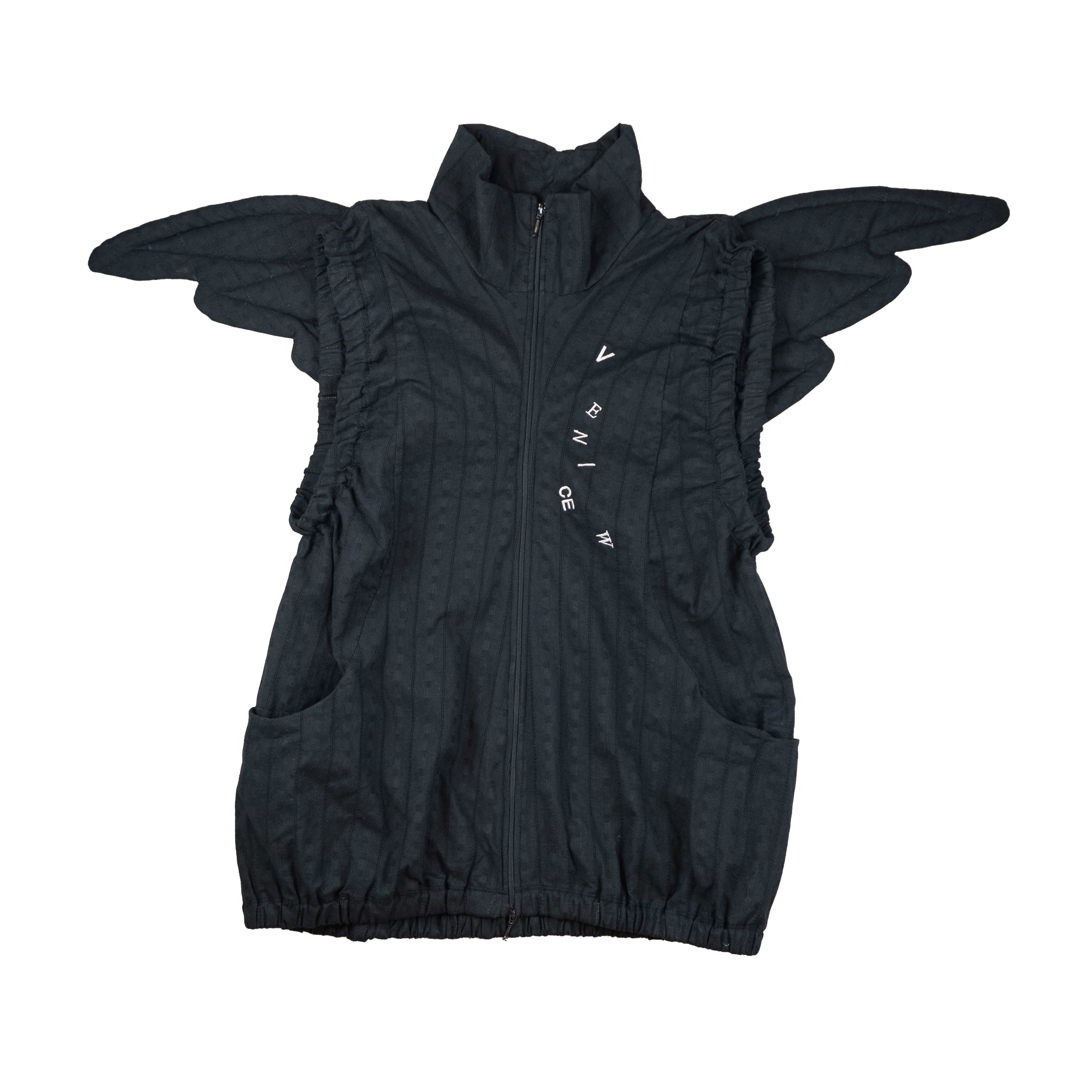 トップス venicew wing vest V1NJ_Black.png?v=1749665836