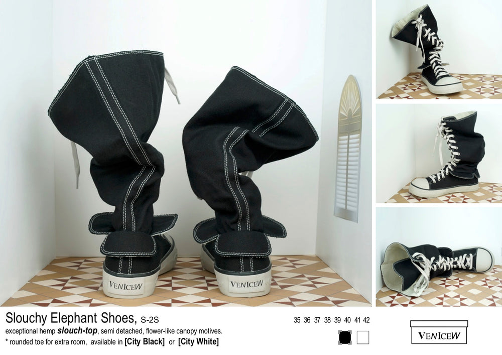 Slouch Elephant Boots [City Black]